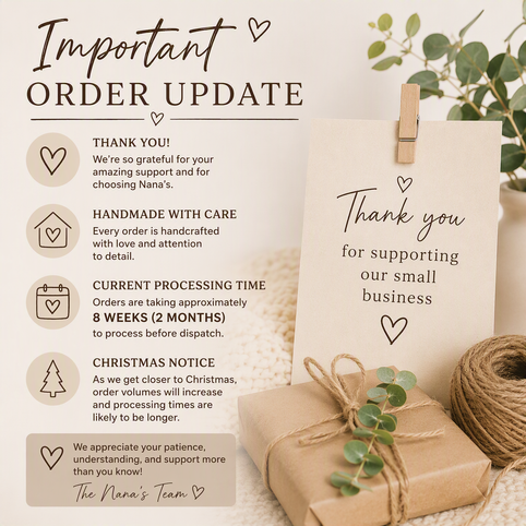 Important Order Processing Update 2026