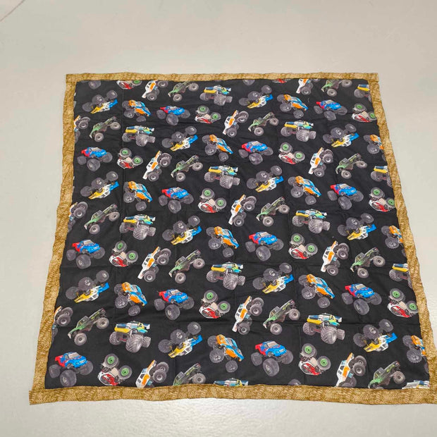 Large Lap Blanket - Monster Trucks (Pre-Made & Ready to Ship!)