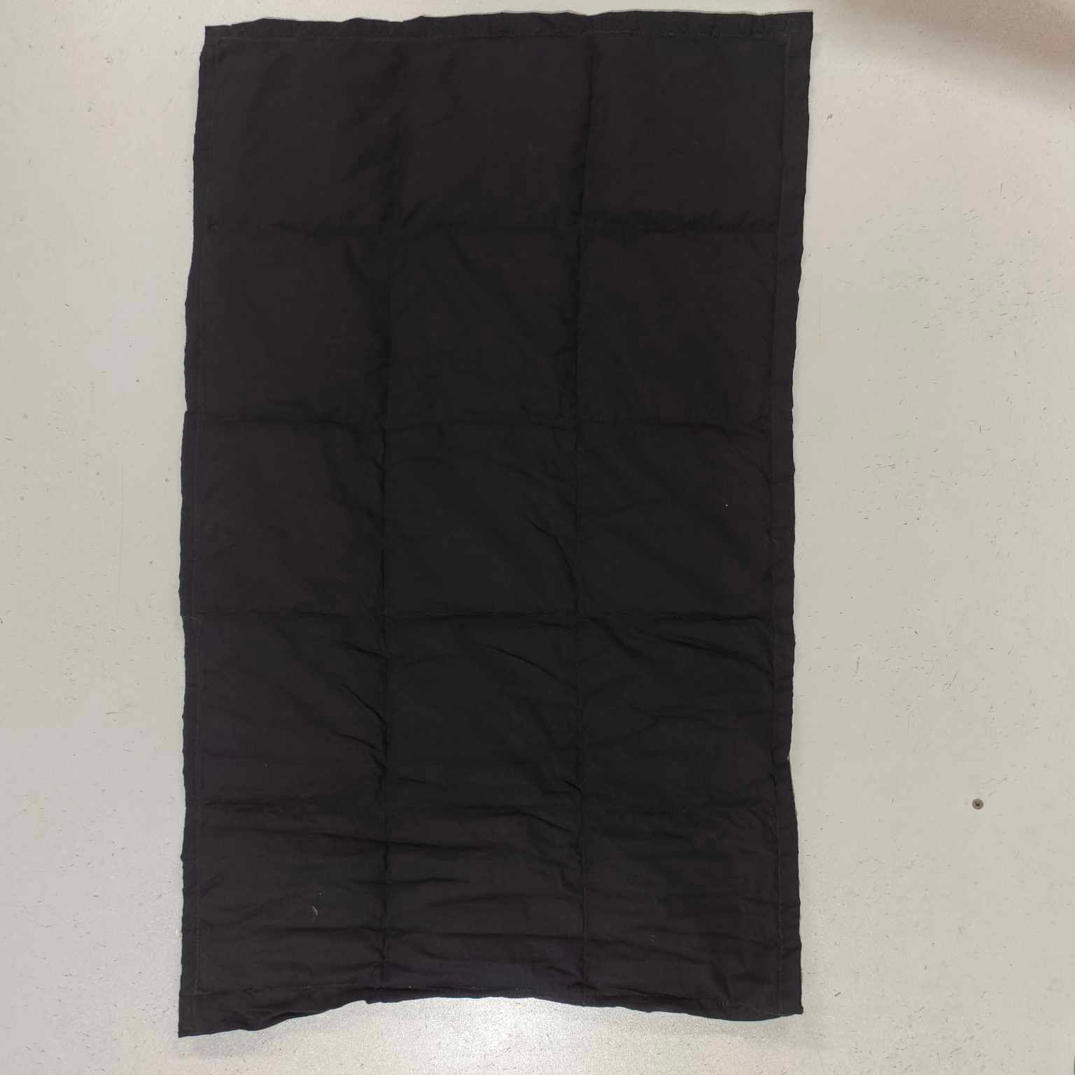 Medium Lap Blanket - Blue with Black Stripes on Black (Pre-Made & Ready to Ship!)