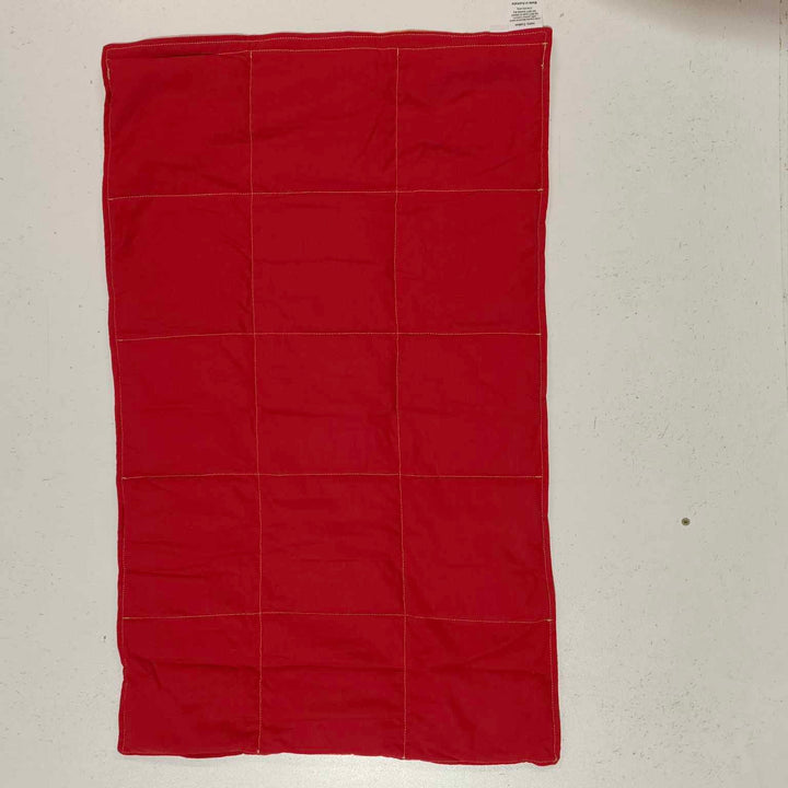 Premade - Medium Lap Blanket Orange on Red