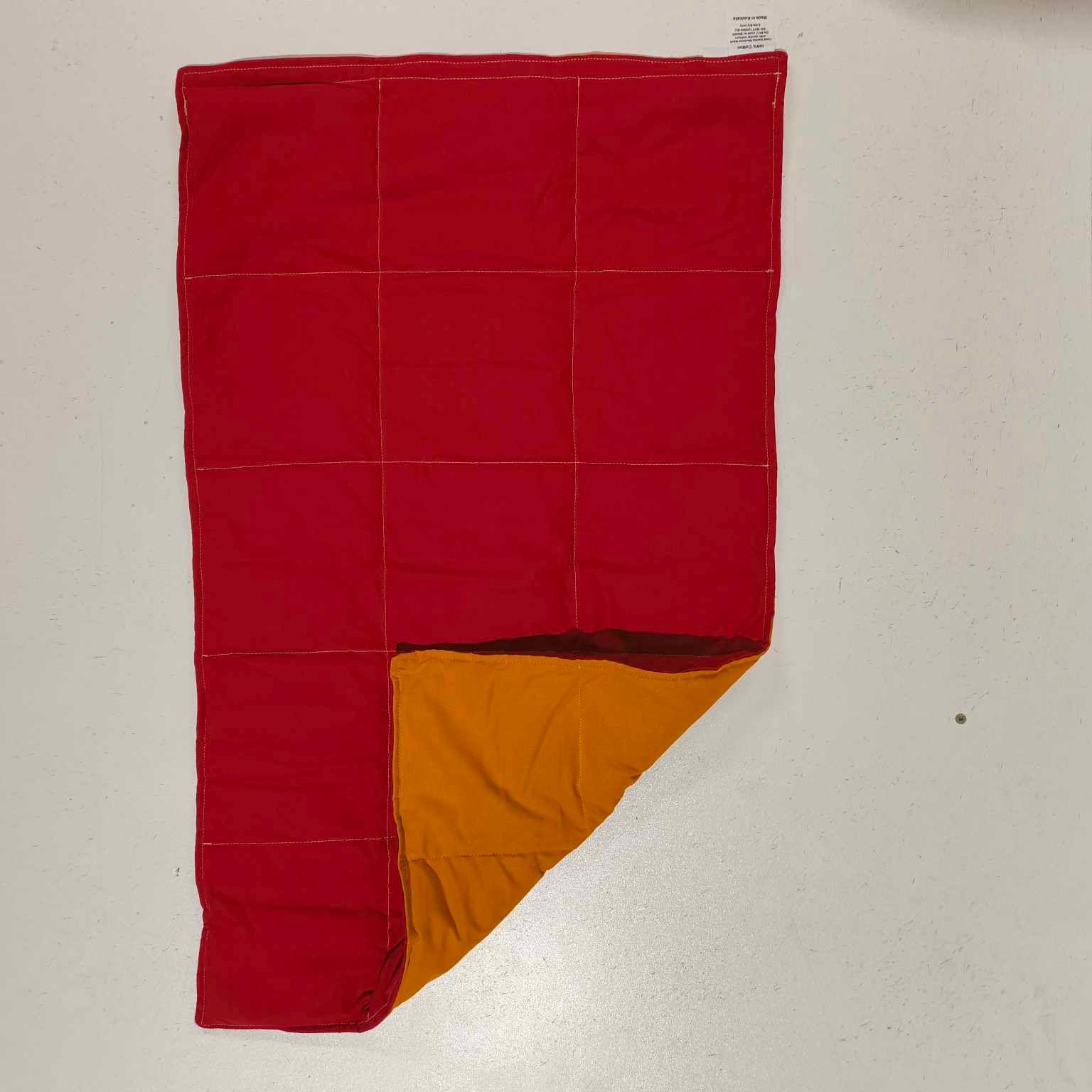 Medium Lap Blanket Orange on Red (Pre-Made & Ready to Ship!)