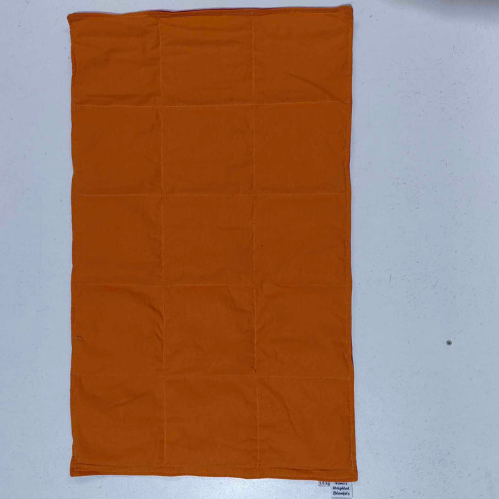 Premade - Medium Lap Blanket Orange on Red