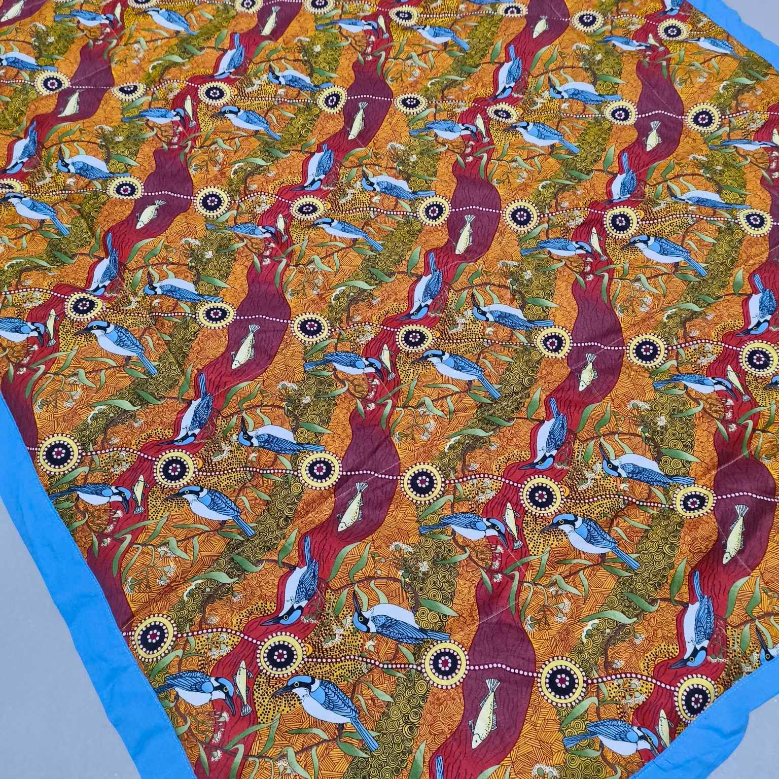 Single Bed Blanket - Kingfisher Camp (Pre-Made & Ready to Ship!)