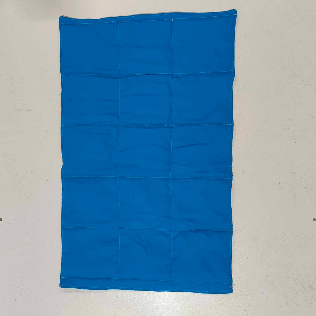 Premade - Medium Lap Blanket – Yuan Thirrin on Bright Blue