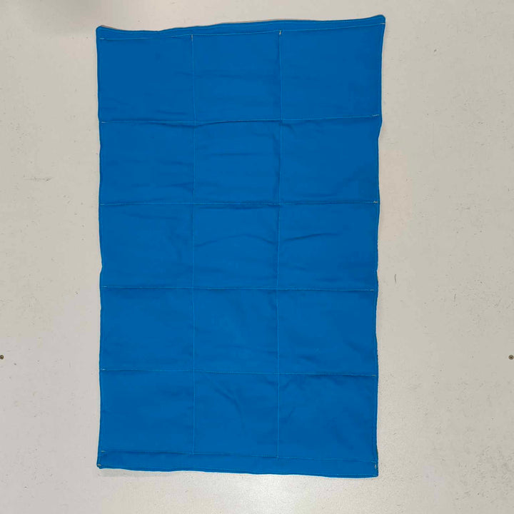 Premade - Medium Lap Blanket – Yuan Thirrin on Bright Blue