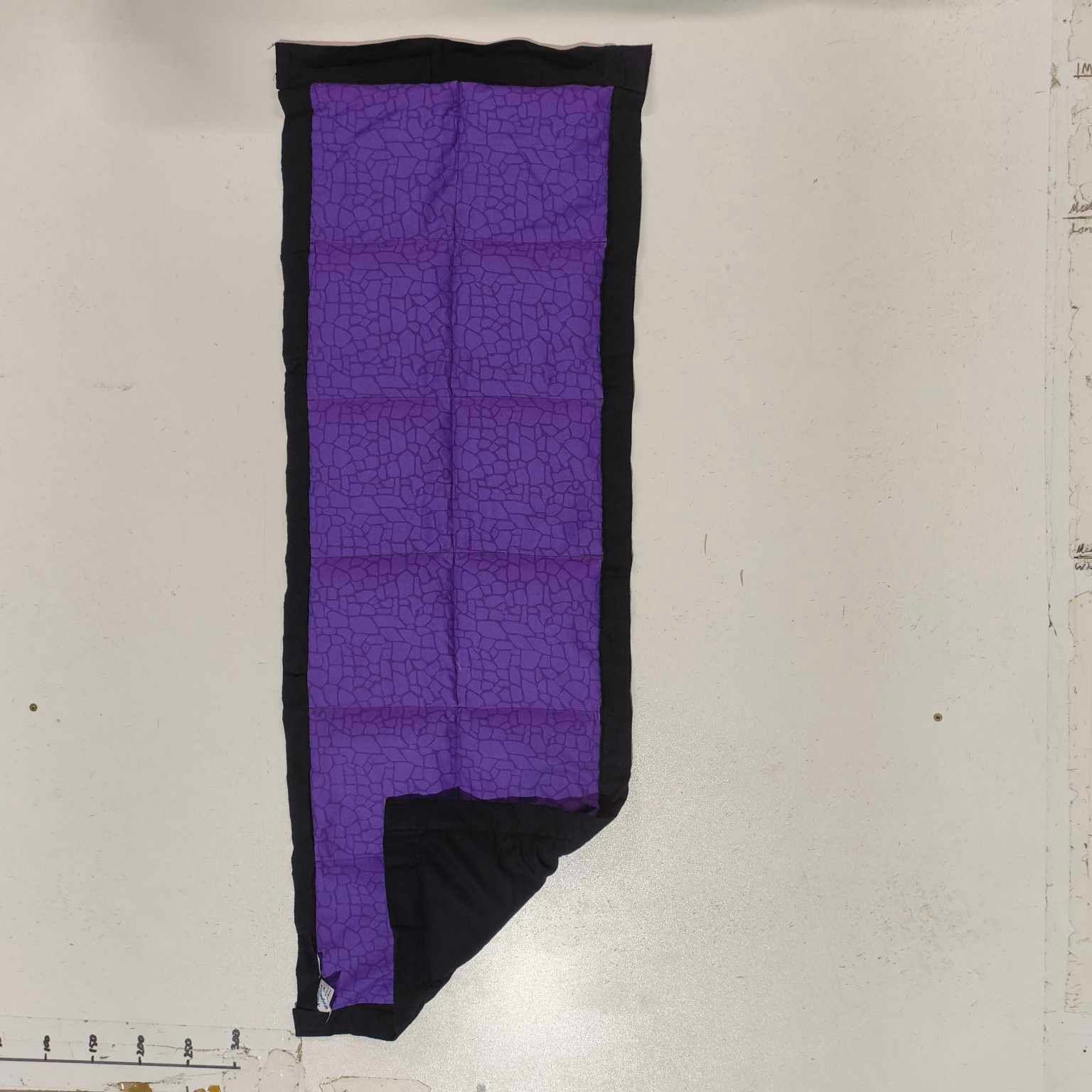 Child Neck Cape - Purple Cobblestones on Black (Pre-Made & Ready to Ship!)