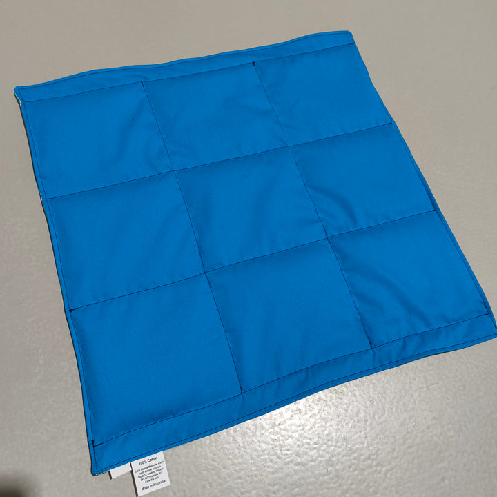 Pre-made Small Lap Blanket Rainy Days on Blue