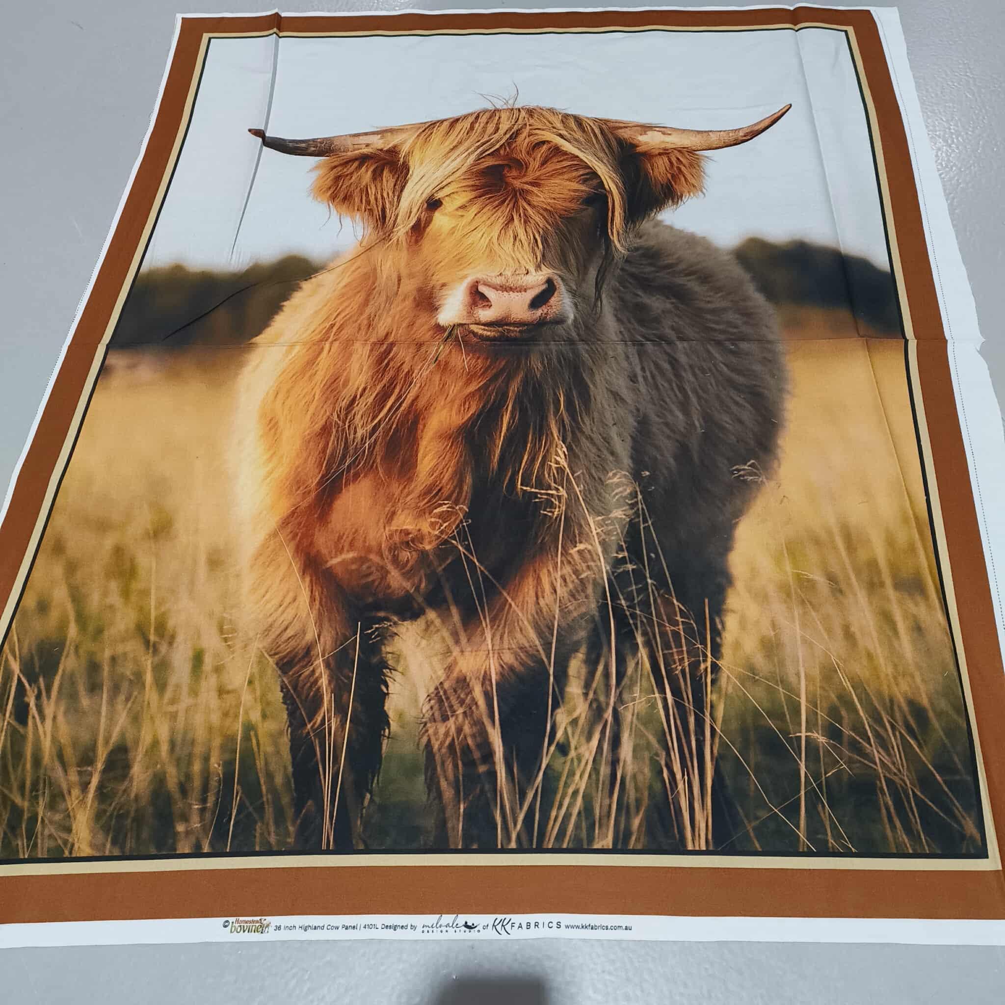 Highland Cow Panel Weighted Blanket – Calm, Cozy & Utterly Adorable!