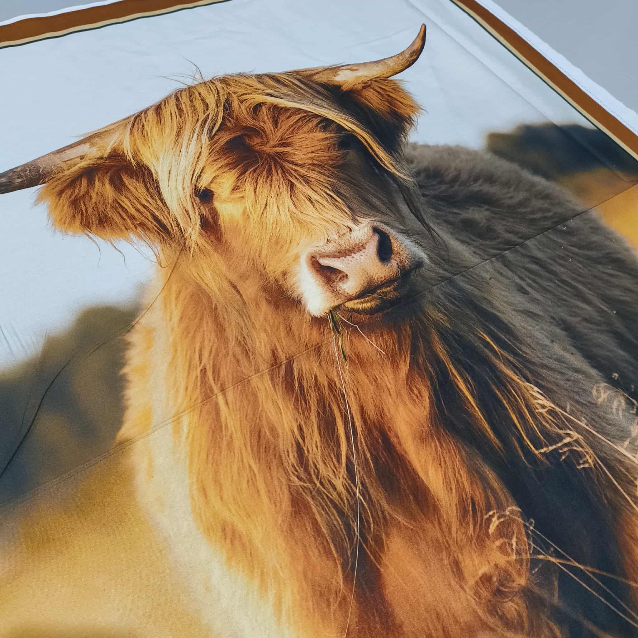 Highland Cow Panel Weighted Blanket – Calm, Cozy & Utterly Adorable!