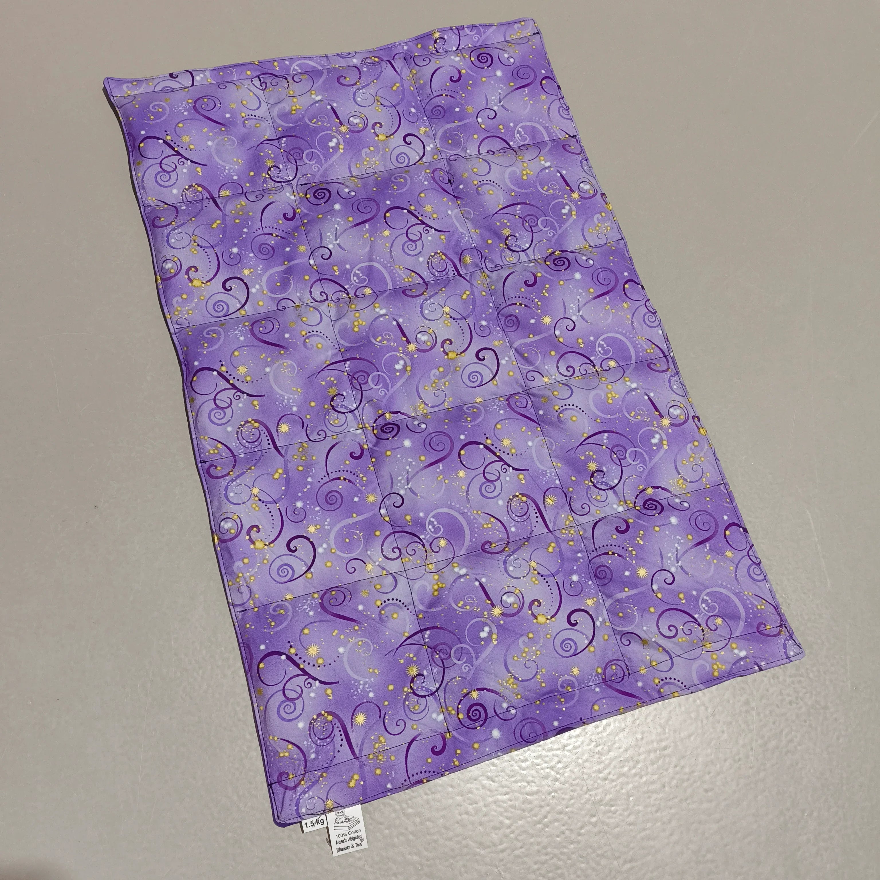 Medium Lap Blanket – Purple Comma (Pre-Made & Ready to Ship!)