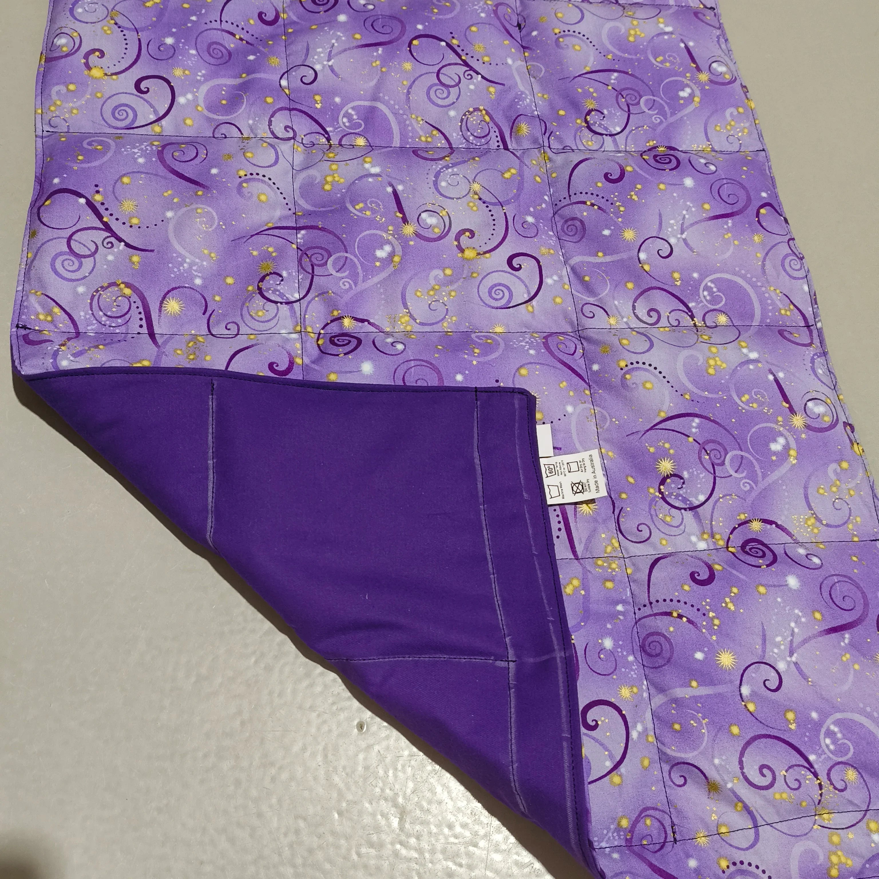 Medium Lap Blanket – Purple Comma (Pre-Made & Ready to Ship!)