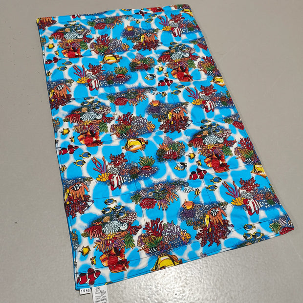 Medium Lap - Coral Reef on Black (Pre-Made & Ready to Ship!)