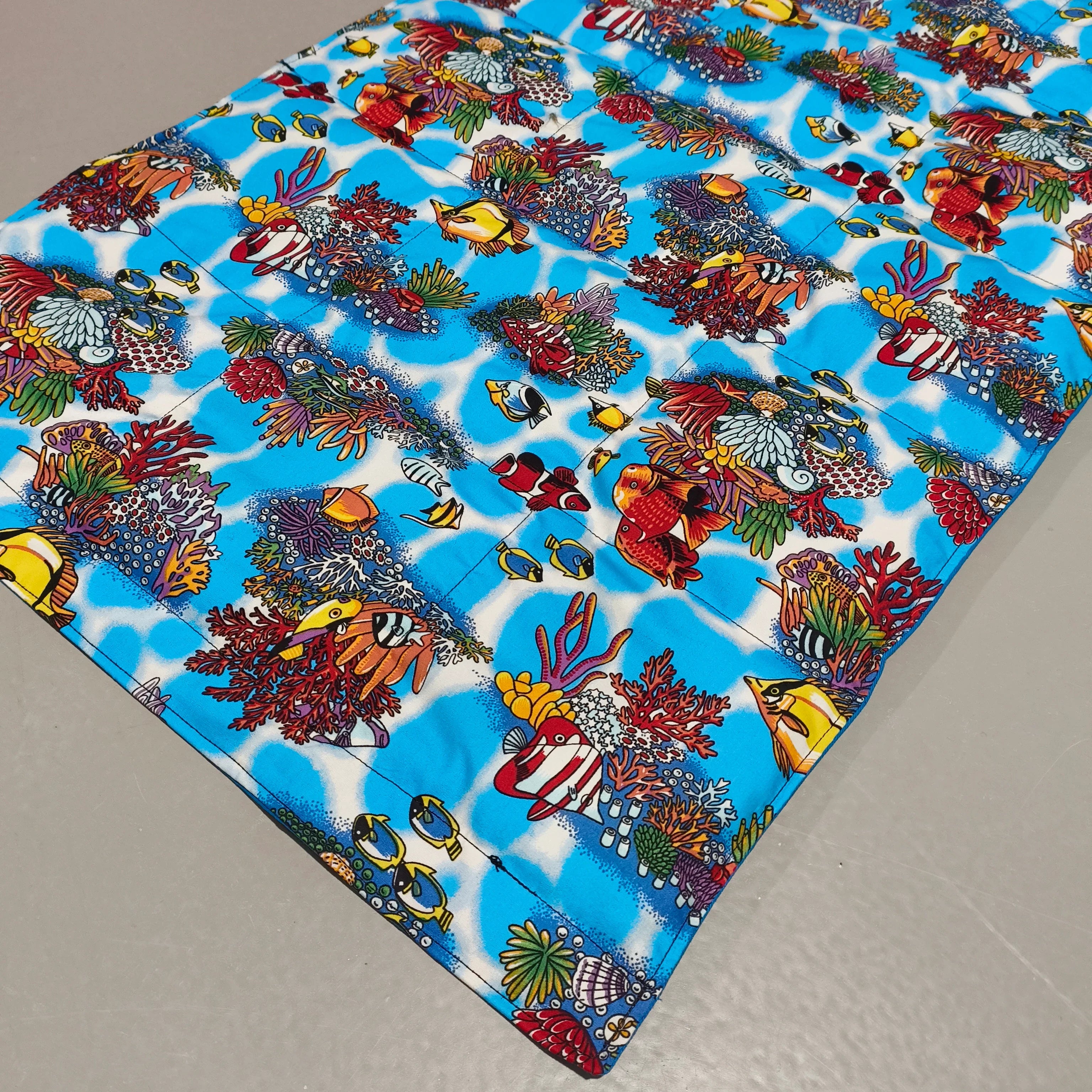 Medium Lap - Coral Reef on Black (Pre-Made & Ready to Ship!)