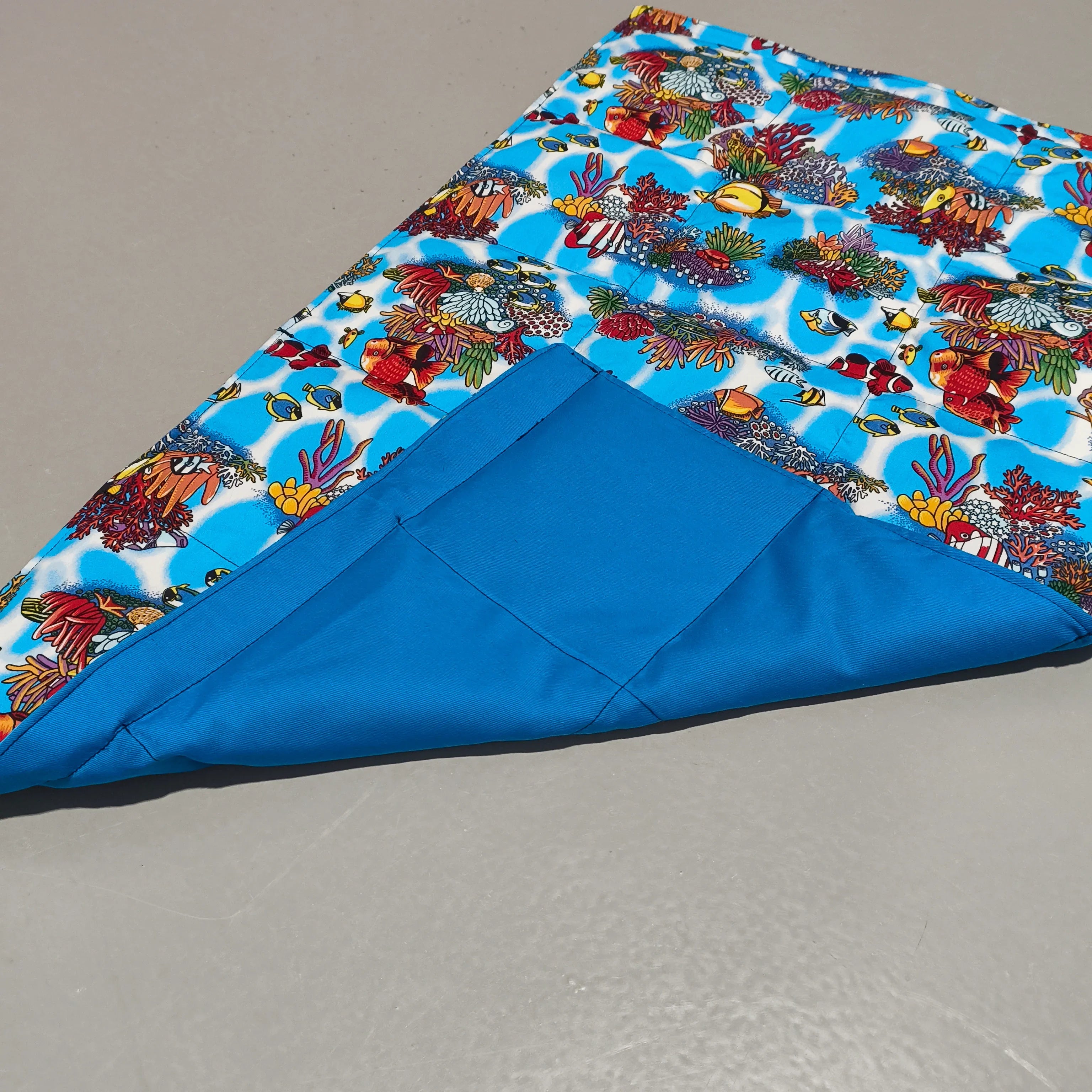 Medium Lap - Coral Reef on Black (Pre-Made & Ready to Ship!)