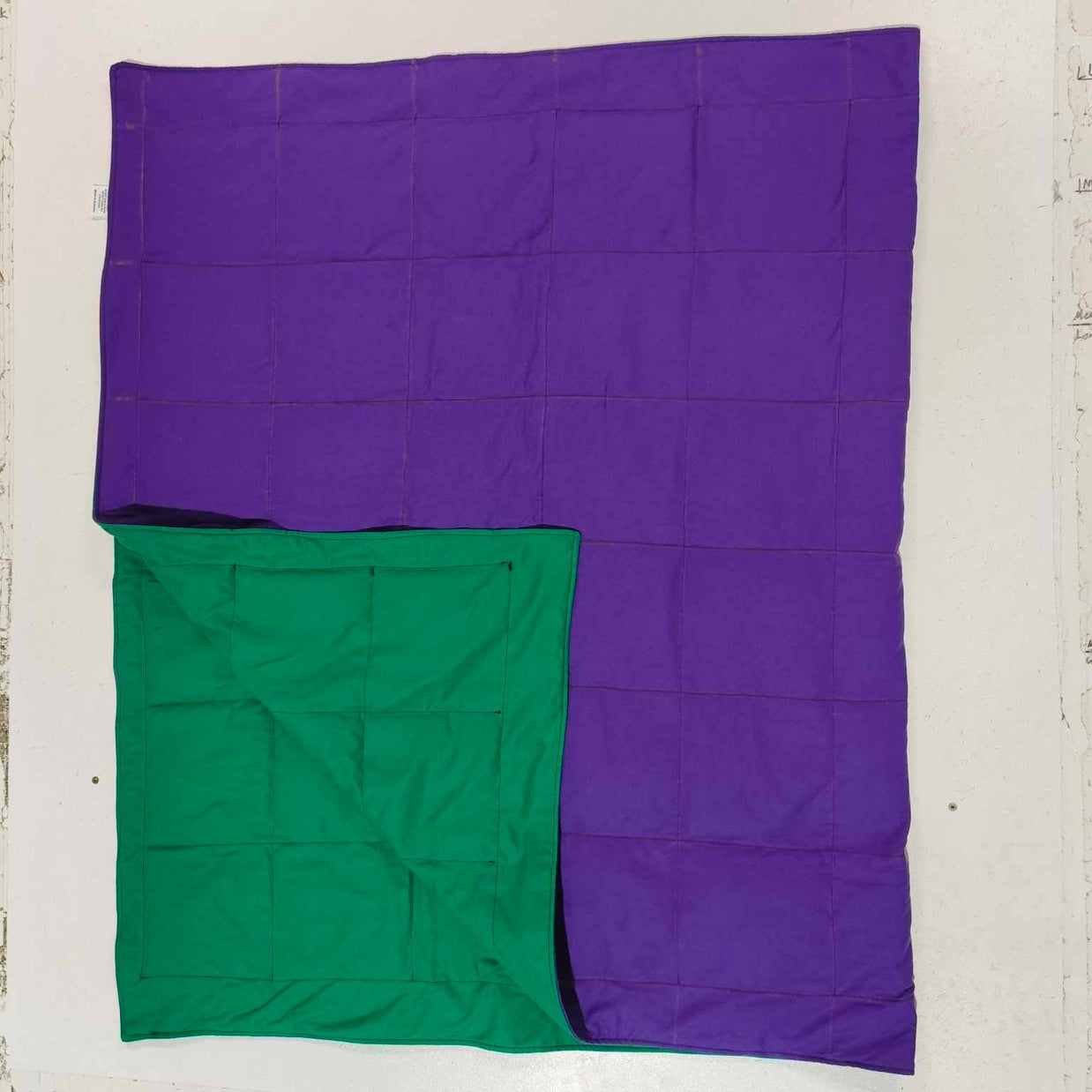 Single Bed - Purple on Green (Pre-Made & Ready to Ship!)