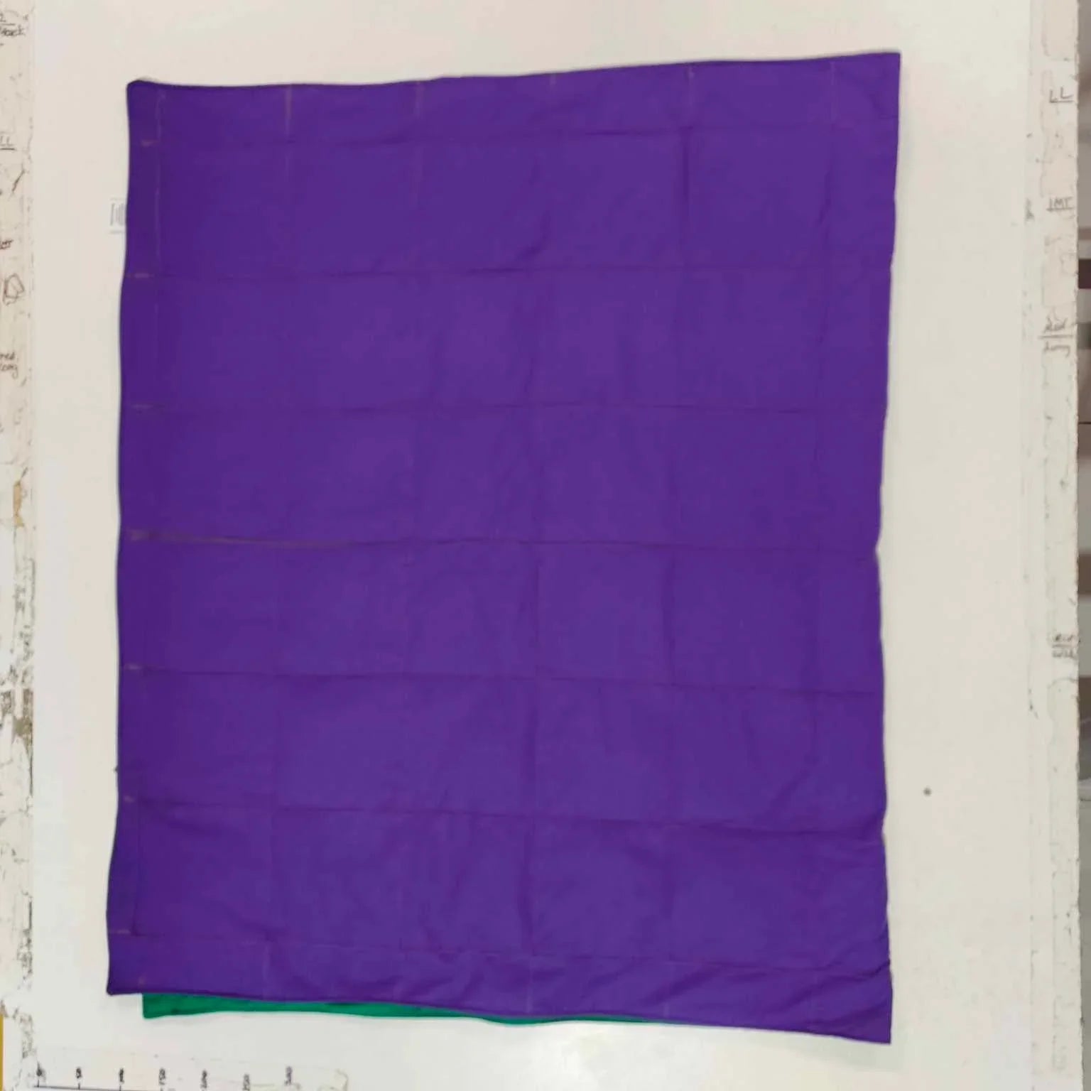 Single Bed - Purple on Green (Pre-Made & Ready to Ship!)