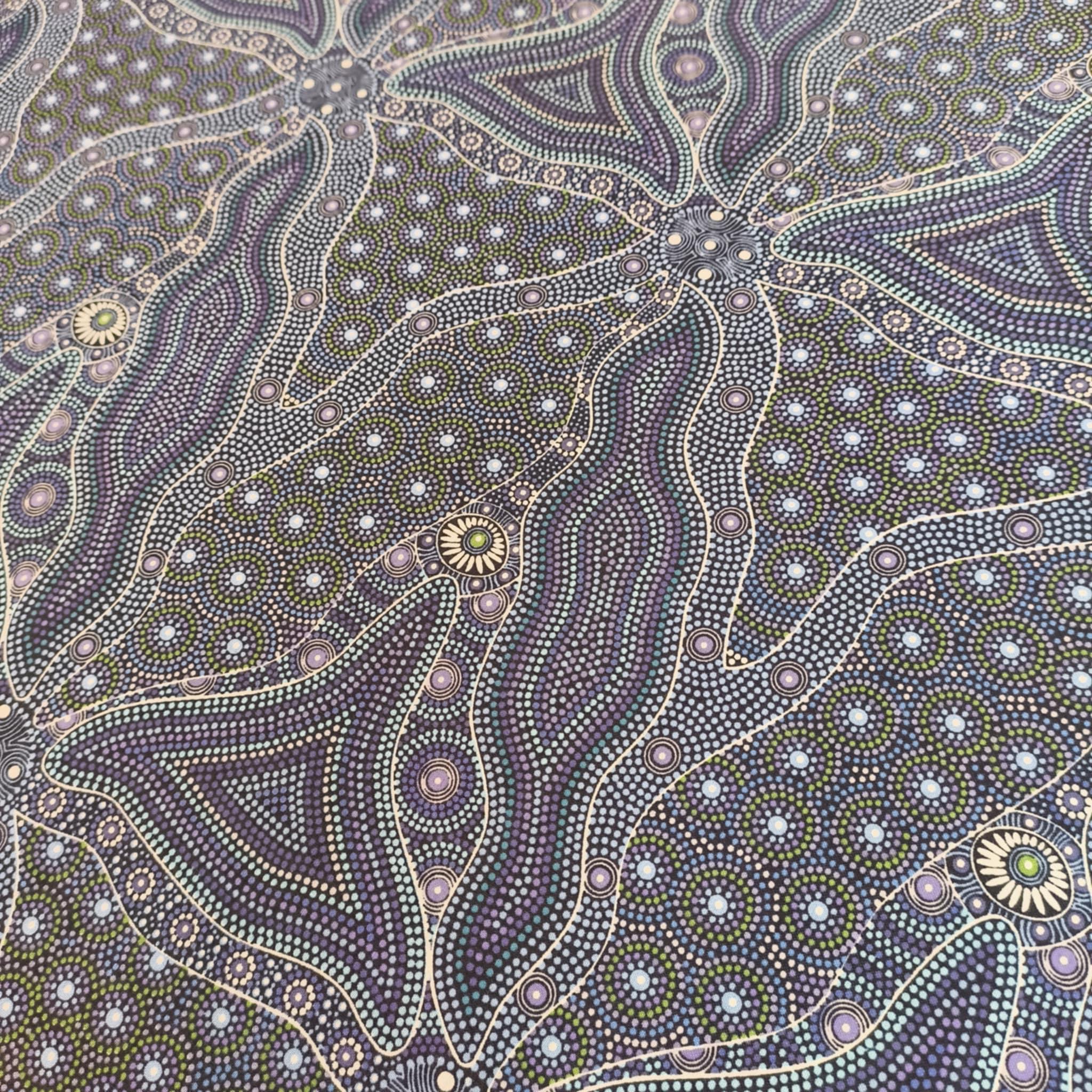 Bush Tomato & Waterhole Blue by Cindy Wallace