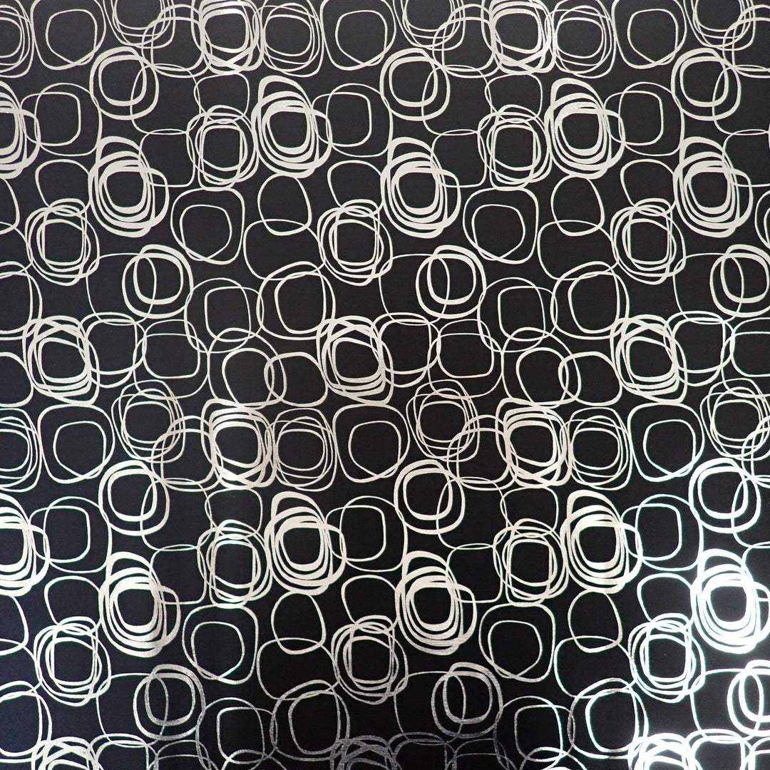 Black and Silver Circles - Nana's Weighted Blankets