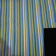 Blanket Skin - Medium Lap - Black and Blue yellow stripes - Nana's Weighted Blankets