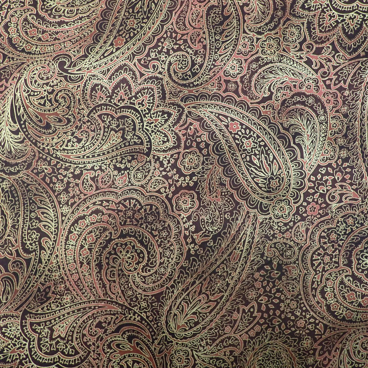 Brown and Gold Paisley - Nana's Weighted Blankets