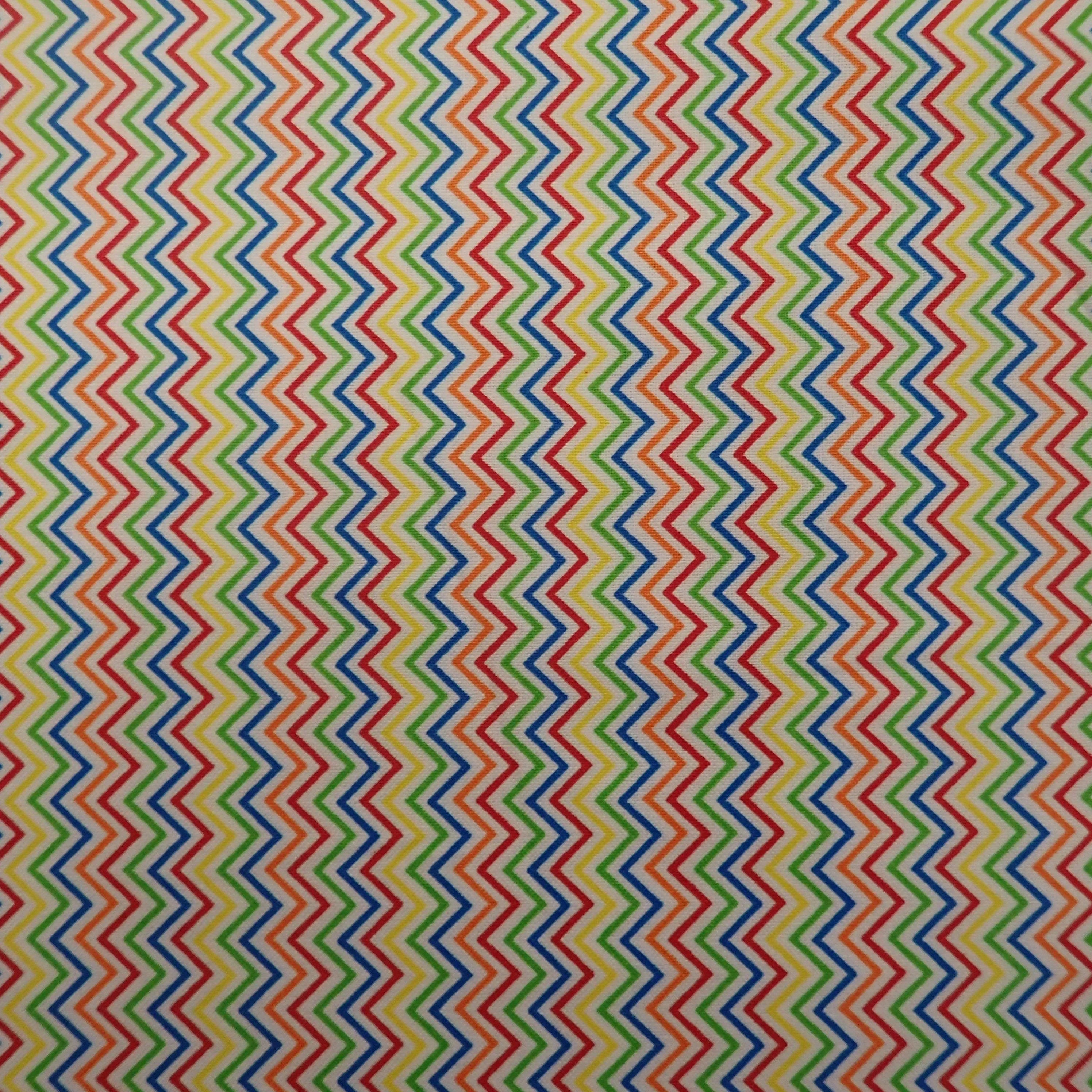 coloured zigzags - Nana's Weighted Blankets