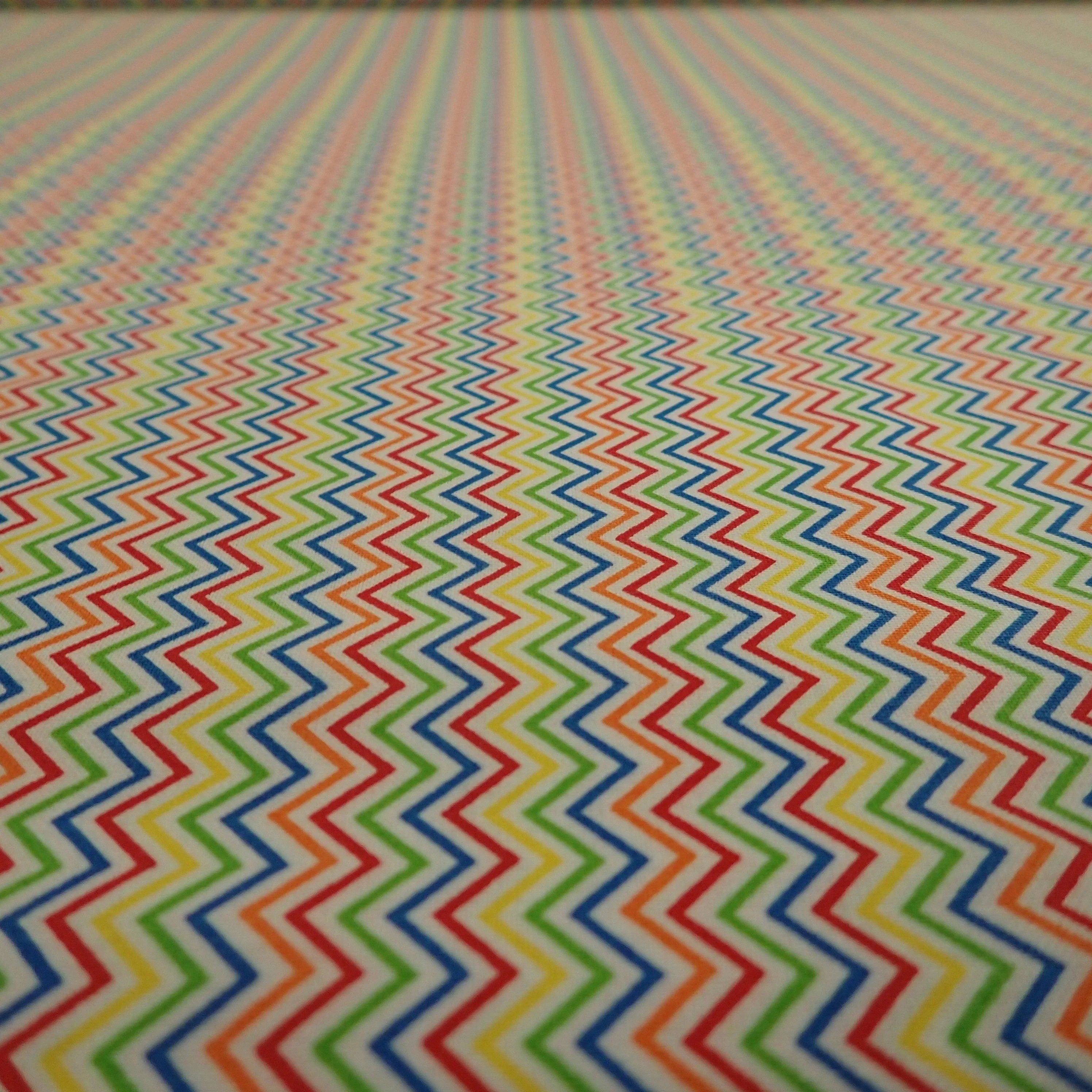 coloured zigzags - Nana's Weighted Blankets