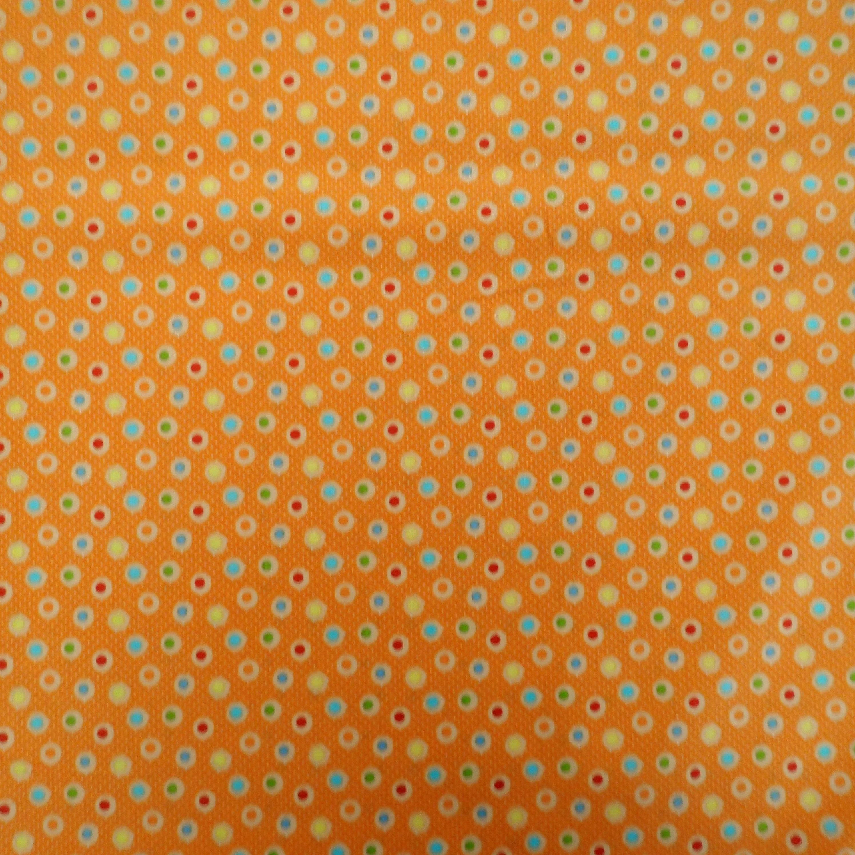 Dots on Orange - Nana's Weighted Blankets