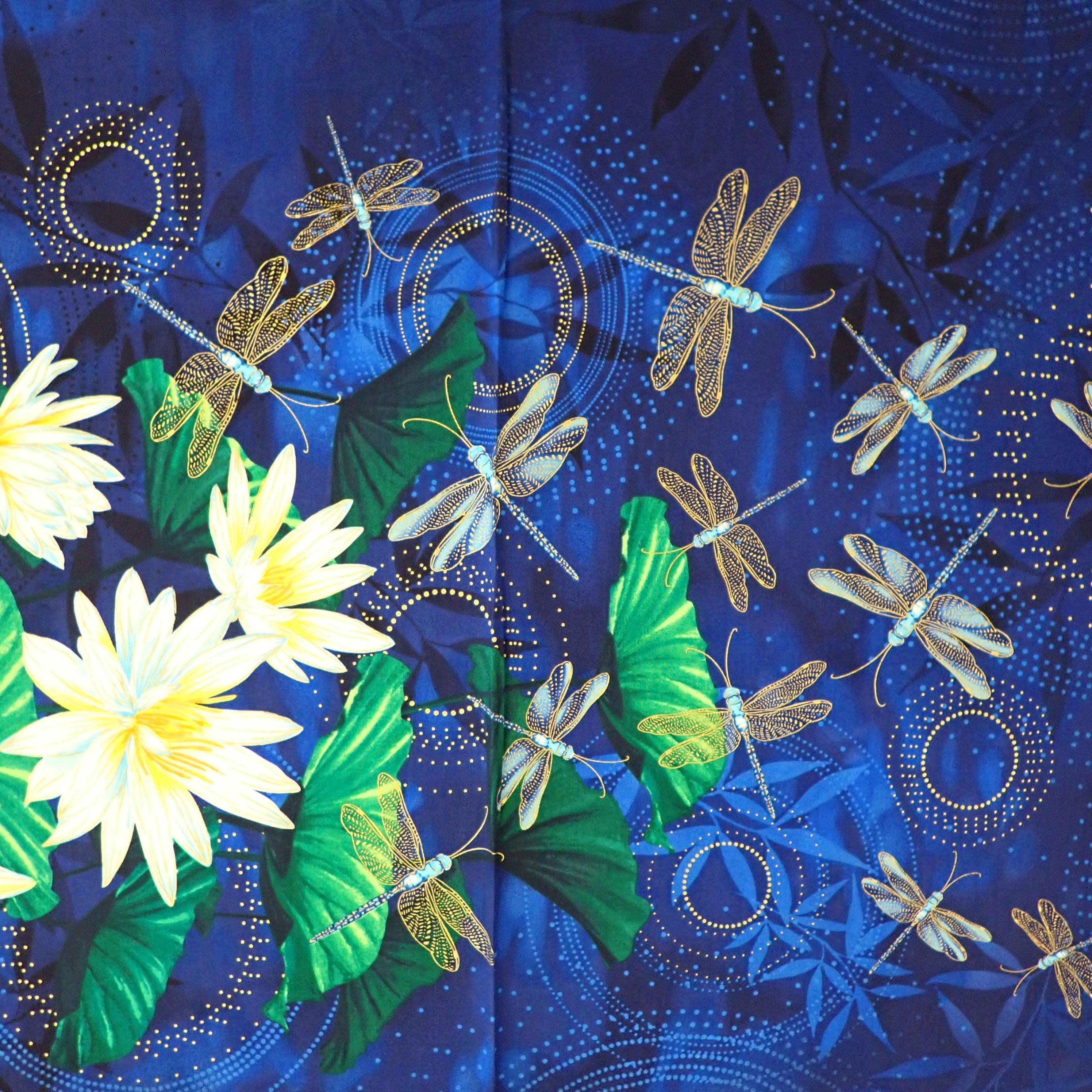 Dragonfly Lilly Panel - Nana's Weighted Blankets