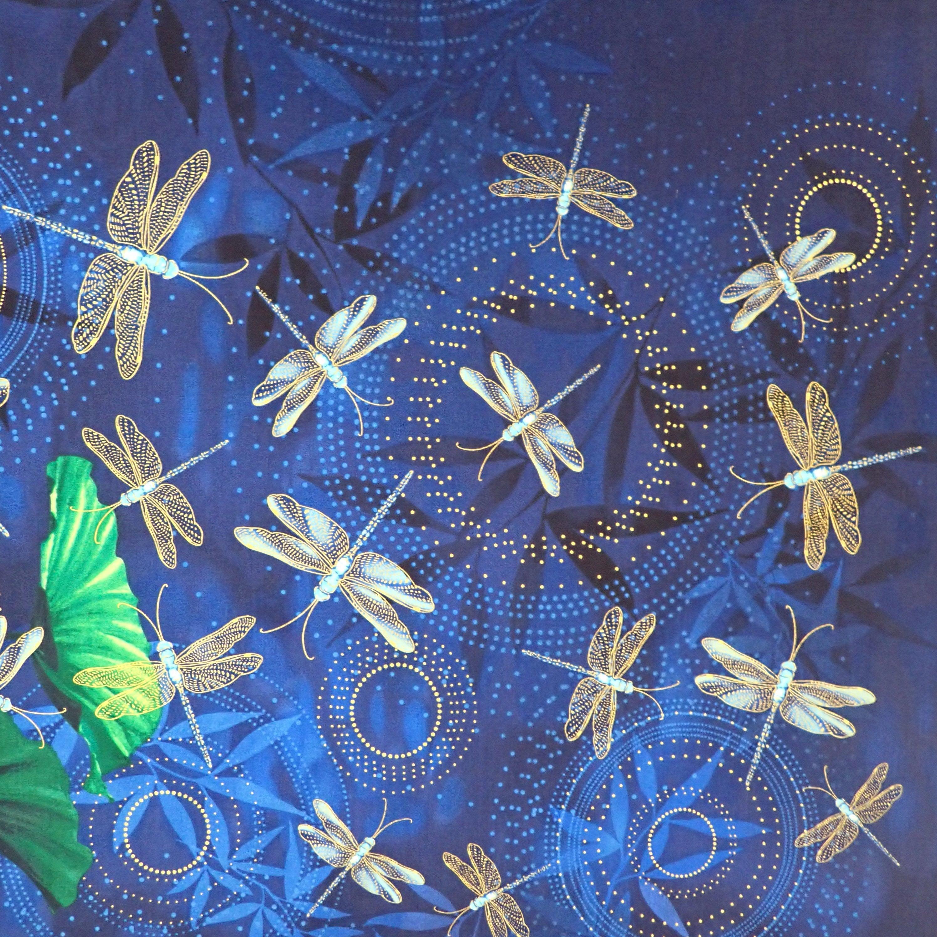 Dragonfly Lilly Panel - Nana's Weighted Blankets