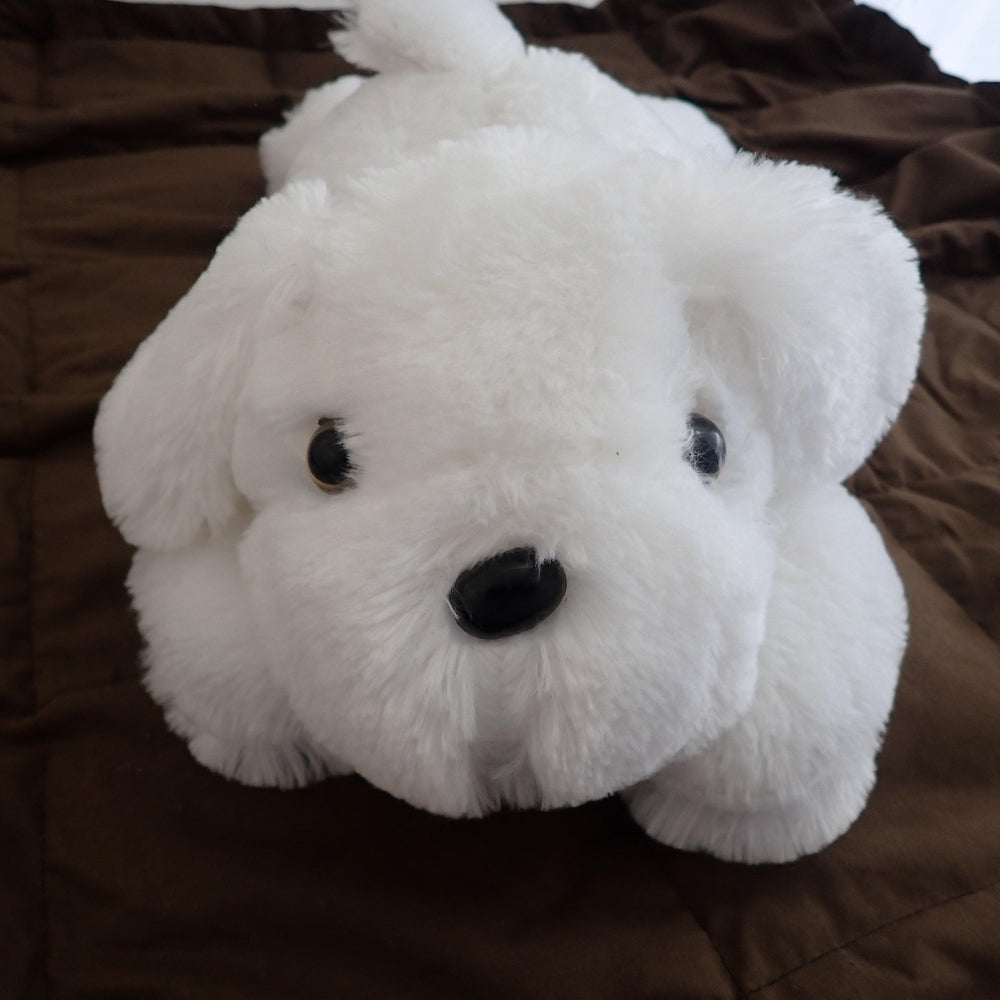 Fluffy White Dog - Nana's Weighted Blankets