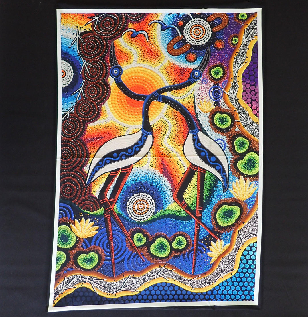 Jabiru Dreaming 30 Inch Panel Spirit of the Bush 2 - Nana's Weighted Blankets