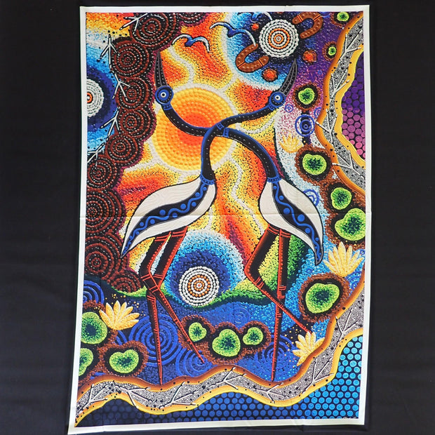 Jabiru Dreaming 30 Inch Panel Spirit of the Bush 2 - Nana's Weighted Blankets