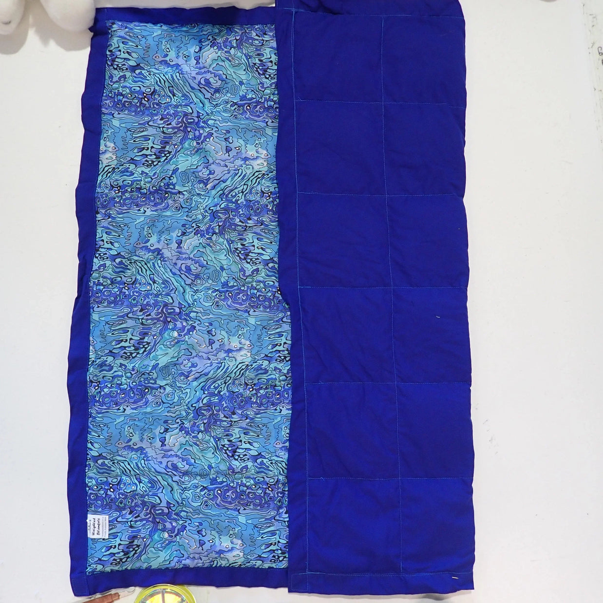 Pre-Made Single Blankets -CRAZY PAUA BLUE - Nana's Weighted Blankets
