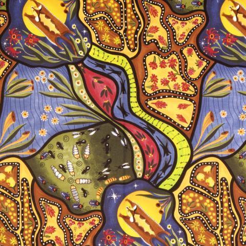 Premade Blanket Skin -Large Lap- Bambillah By Nambooka on purple - Nana's Weighted Blankets