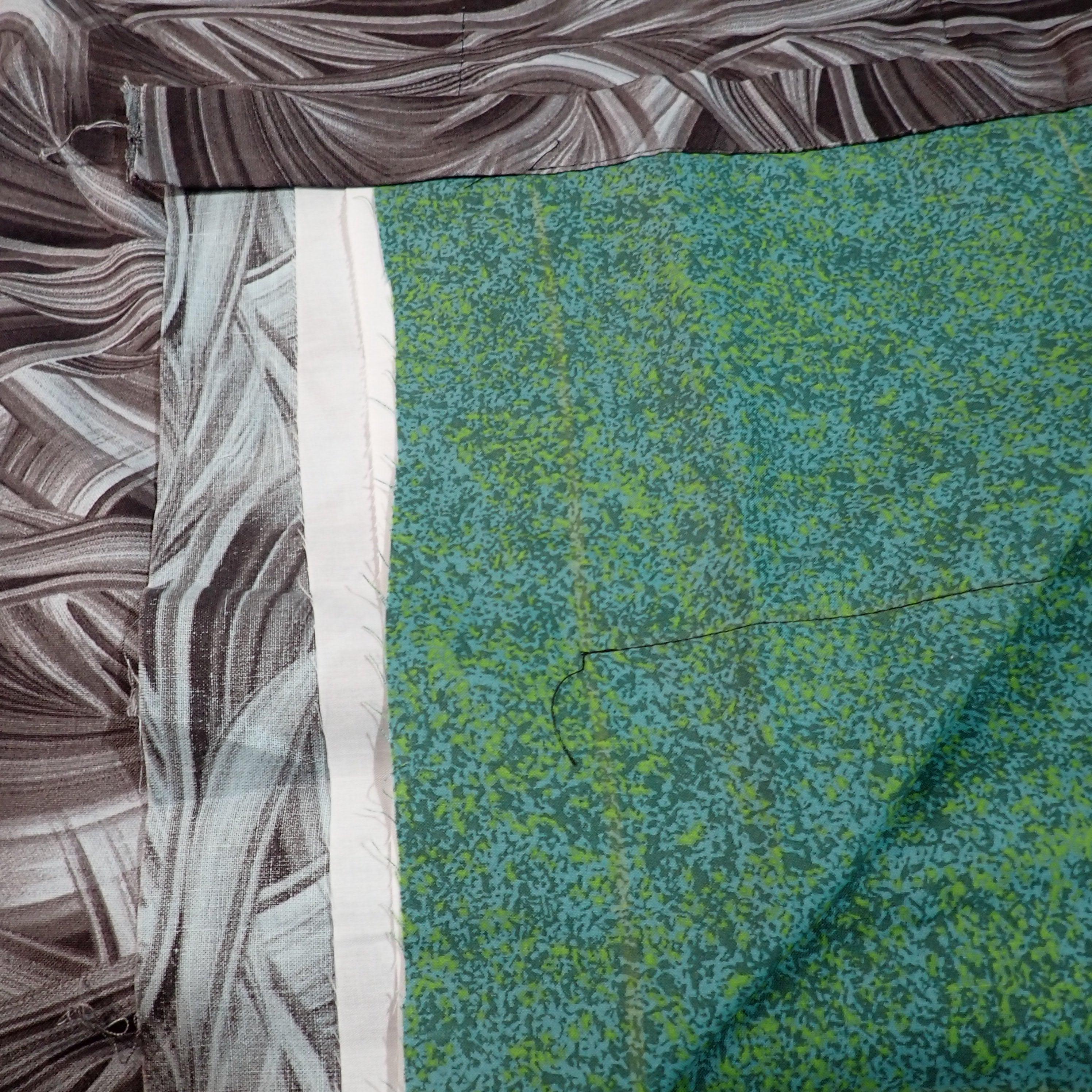 Premade Blanket Skin - Large Lap - Blue grey sedona with green splatters - Nana's Weighted Blankets