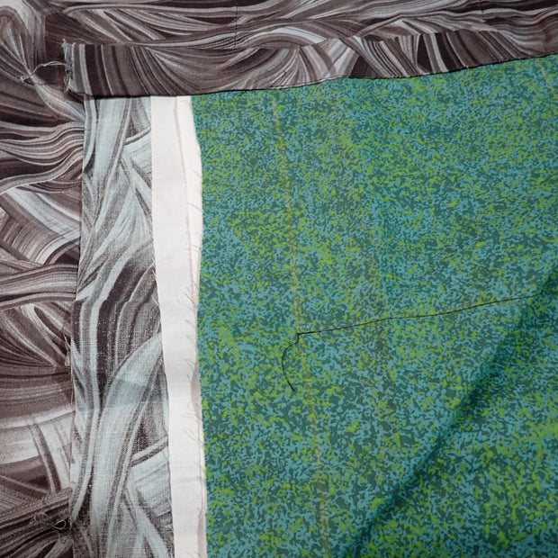 Premade Blanket Skin - Large Lap - Blue grey sedona with green splatters - Nana's Weighted Blankets