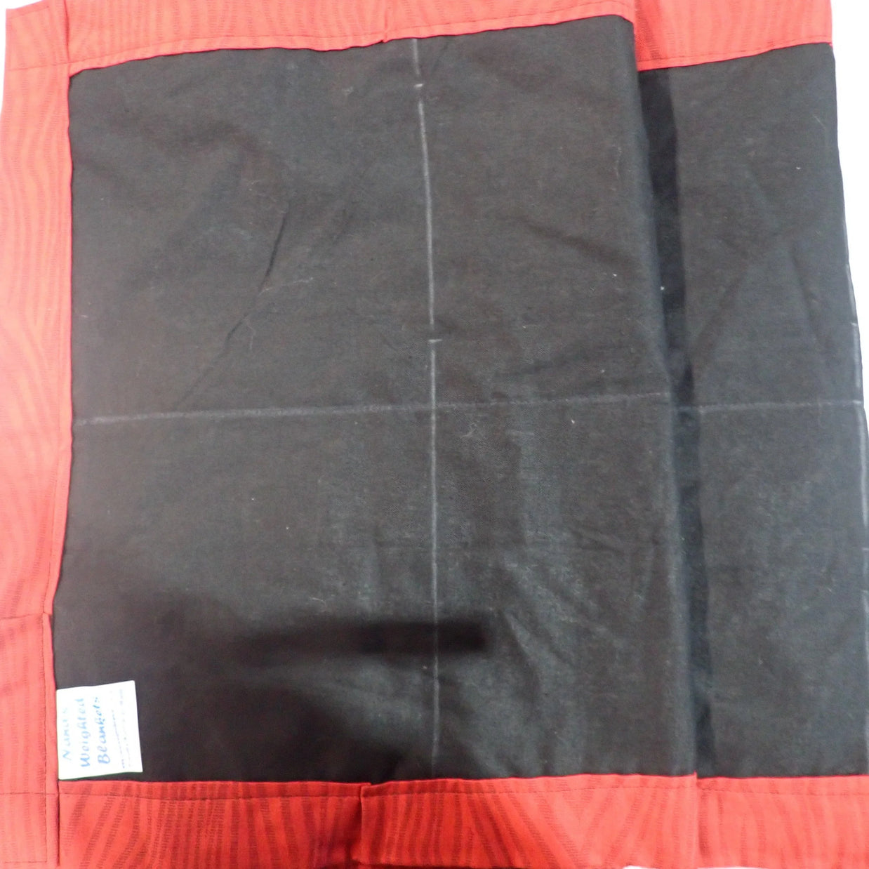 Premade - Child Neck Wrap - Black and red Zebra - Nana's Weighted Blankets