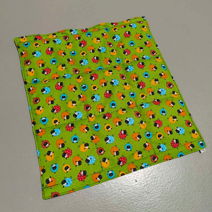 Small Lap Blanket – Rainbow Sheep (Pre-Made & Ready to Ship!)