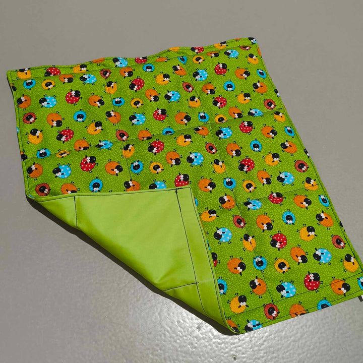 Small Lap Blanket – Rainbow Sheep (Pre-Made & Ready to Ship!)