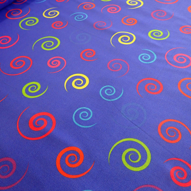 Spirals on Blue - Nana's Weighted Blankets