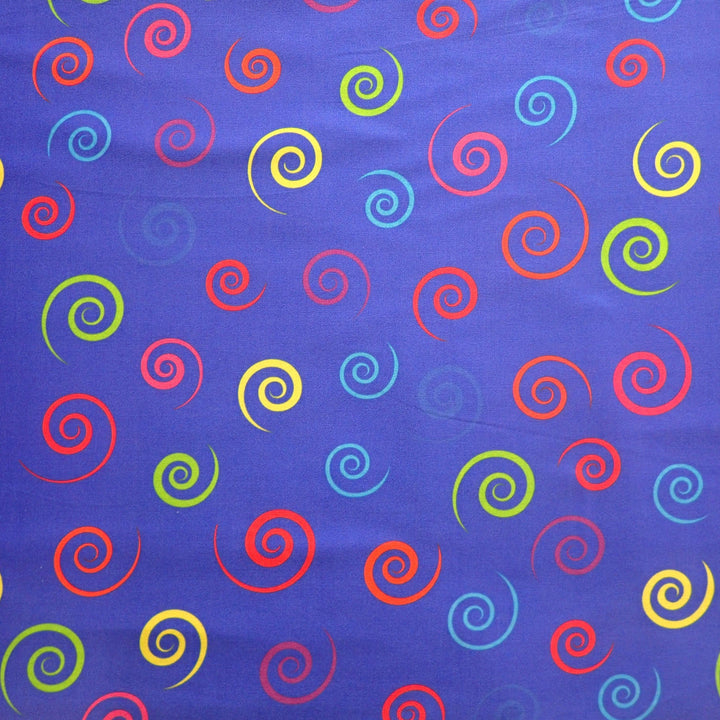 Spirals on Blue - Nana's Weighted Blankets