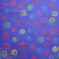 Spirals on Blue - Nana's Weighted Blankets