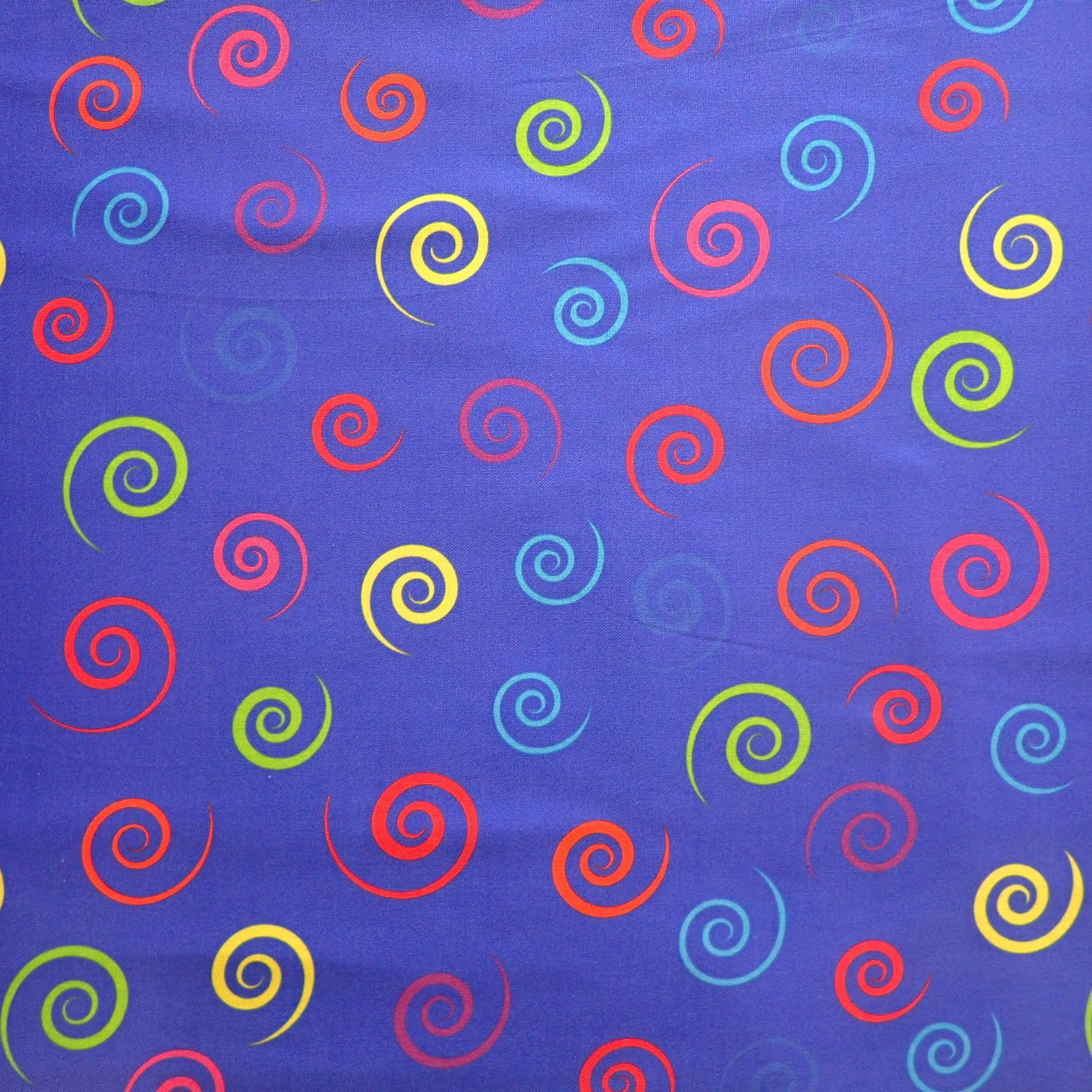 Spirals on Blue - Nana's Weighted Blankets