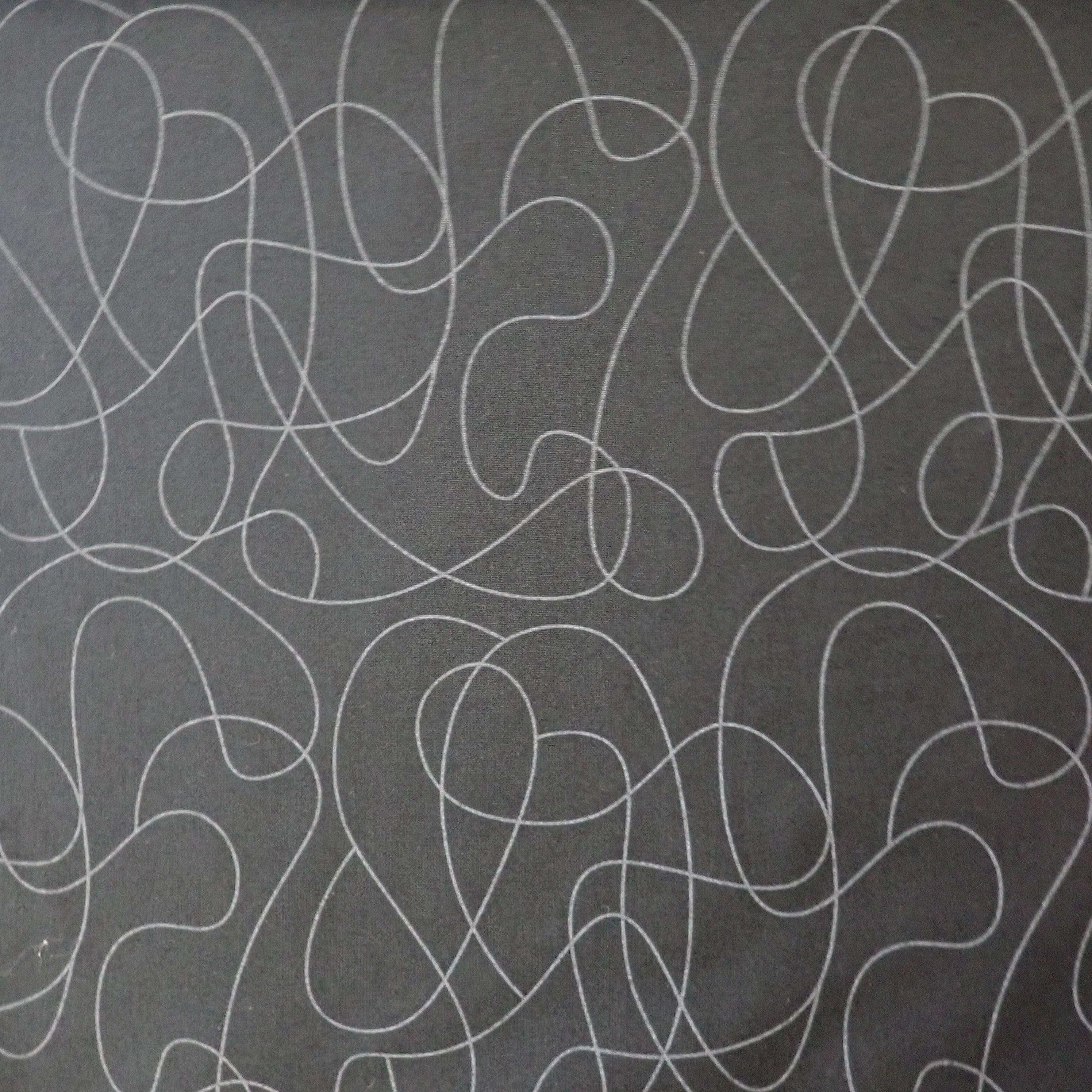 Squiggles on black - Nana's Weighted Blankets