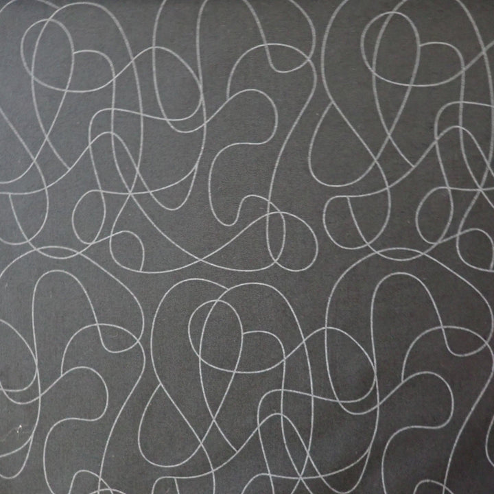 Squiggles on black - Nana's Weighted Blankets