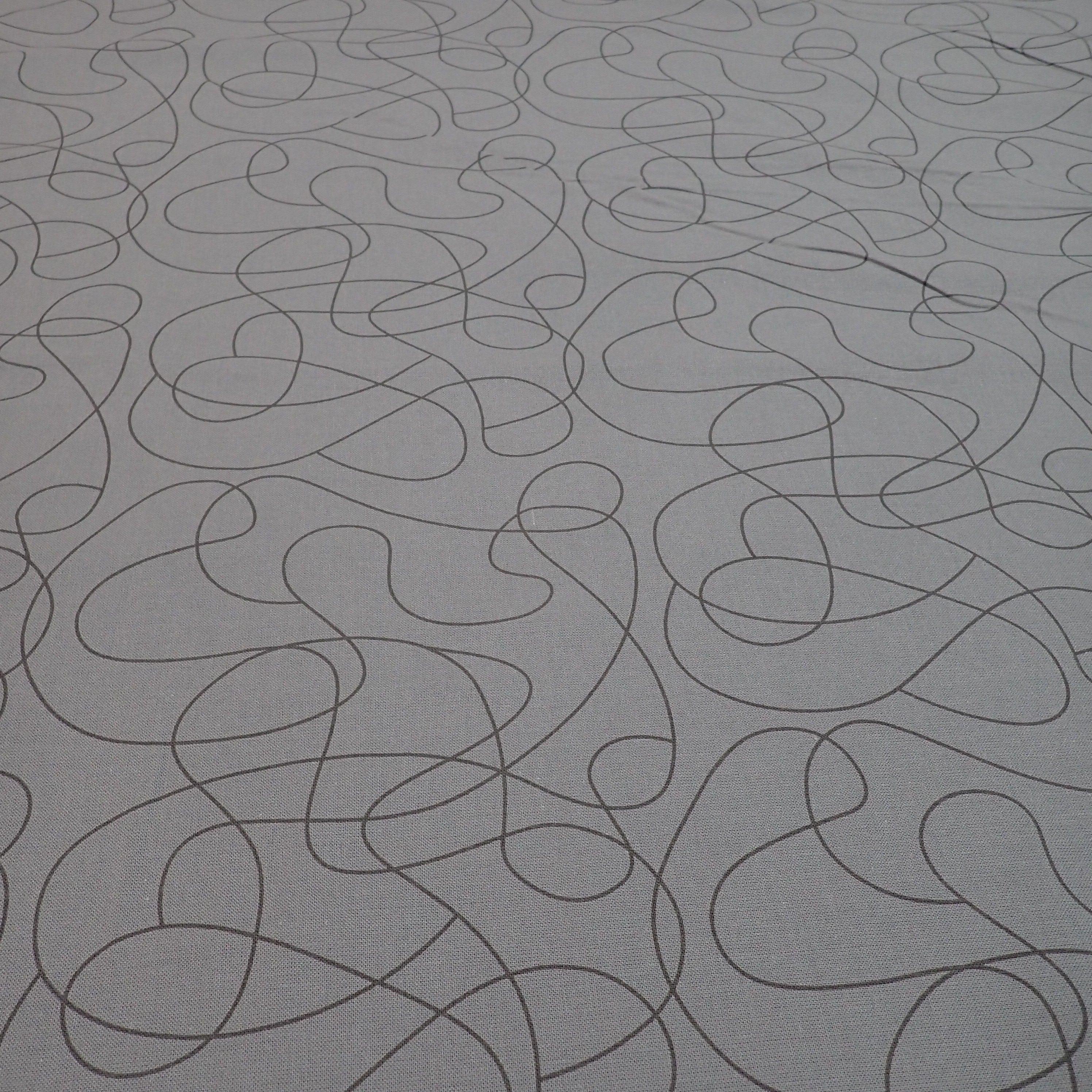 Squiggles on Grey - Nana's Weighted Blankets