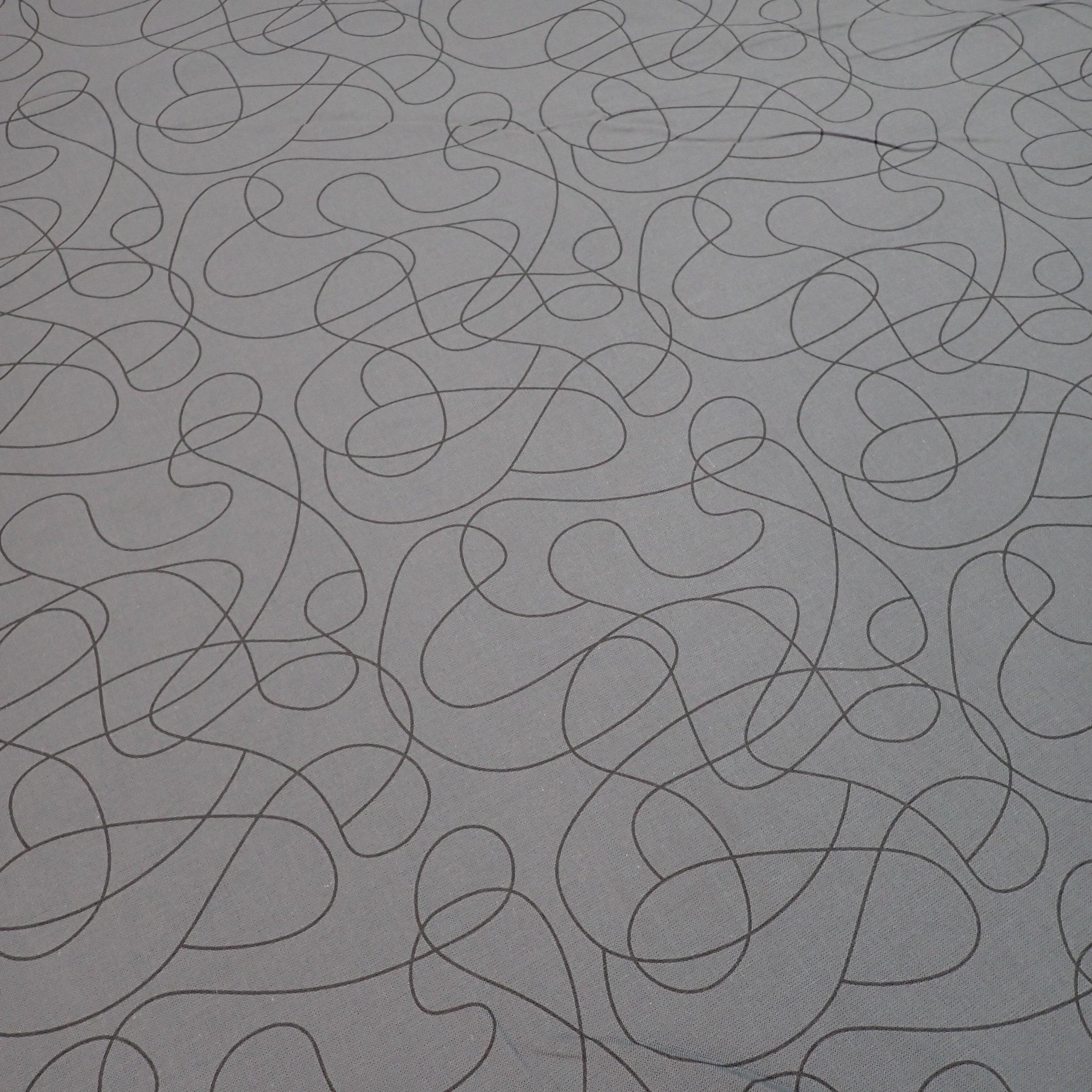 Squiggles on Grey - Nana's Weighted Blankets