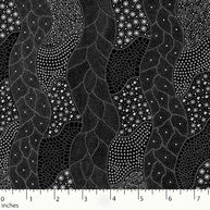 Wildflowers Dreaming Black by Tanya Price - Nana's Weighted Blankets