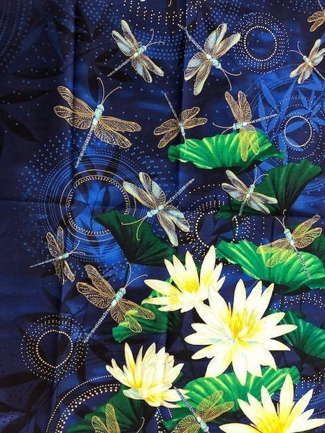 Dragonfly Lilly Panel - Nana's Weighted Blankets